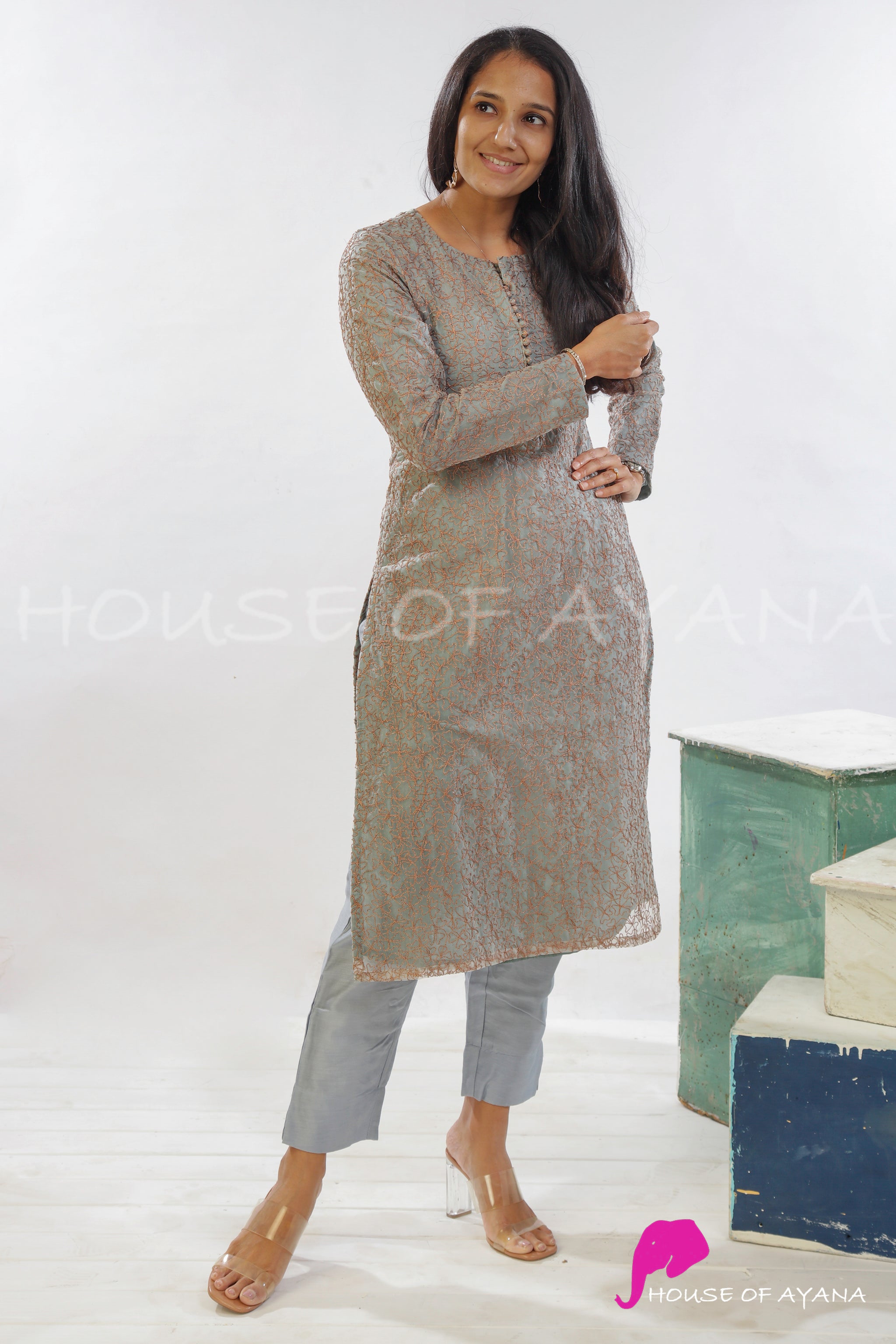Bollywood Replica Kurti Palazzo Set at Rs.1899/Piece in kanpur offer by  Amaan Nasir